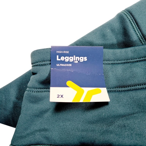 Old Navy High Rise Ultracoze Leggings Darkwater Teal Green Women's Size 2X - Picture 7 of 12